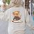 Classroom Fun With Teddy Bear Teacher Women's Sweatshirt Back Print Sand Classroom Fun With Teddy Bear Teacher Women's Sweatshirt Back Print Sand