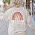 Coffee Gives Me Teacher Powers Leopard Rainbow Teacher Women's Sweatshirt Back Print Sand Coffee Gives Me Teacher Powers Leopard Rainbow Teacher Women's Sweatshirt Back Print Sand