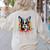 Colorful Boston Terrier Dog For Men Women Kids Women's Sweatshirt Back Print Sand