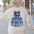 Coquette Bow Book Tree Merry Christmas Xmas Teacher Holiday Women's Sweatshirt Back Print Sand