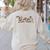 Cowhide Teacher Hat Cowboy Western Teacher Back To School Women's Sweatshirt Back Print Sand Cowhide Teacher Hat Cowboy Western Teacher Back To School Women's Sweatshirt Back Print Sand