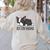 Cute Boston Terrier Boston Mama Women's Sweatshirt Back Print Sand