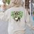 Cute Boston Terrier Shamrock St Patrick's Day Dog Lover Men Women Kids Women's Sweatshirt Back Print Sand