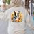 Cute Boston Terrier Spring Flower Garden Colorful Puppy Dog Women's Sweatshirt Back Print Sand