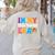 Cute Coffee Glass Face Happy Day In My Tired Teacher ERA For Men Women Women's Sweatshirt Back Print Sand