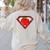Cute Distressed Super Teacher Superhero Apple Shirt Women's Sweatshirt Back Print Sand Cute Distressed Super Teacher Superhero Apple Shirt Women's Sweatshirt Back Print Sand