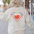 Cute Distressed Super Teacher Superhero Apple Women's Sweatshirt Back Print Sand Cute Distressed Super Teacher Superhero Apple Women's Sweatshirt Back Print Sand