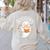 Cute Ghost Book Reading Halloween Teacher Women's Sweatshirt Back Print Sand Cute Ghost Book Reading Halloween Teacher Women's Sweatshirt Back Print Sand