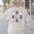Cute Ghost Cat Playing Musical Halloween Music Teacher Women's Sweatshirt Back Print Sand Cute Ghost Cat Playing Musical Halloween Music Teacher Women's Sweatshirt Back Print Sand