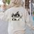 Cute Halloween Boston Terrier Dogs Witch Hat Ghost Dog For Men Women Kids Women's Sweatshirt Back Print Sand