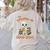 Cute Halloween Teacher Librarian Mummy Reading Books Women's Sweatshirt Back Print Sand