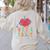 Cute Maestra Teacher Women's Sweatshirt Back Print Sand