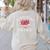 Cute Spanish Teacher Dual Language Bilingual Teacher Men Women Women's Sweatshirt Back Print Sand Cute Spanish Teacher Dual Language Bilingual Teacher Men Women Women's Sweatshirt Back Print Sand