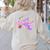 Cute Teacher Shirt 80's 90's Style Retro Old School Teacher For Men Women Women's Sweatshirt Back Print Sand