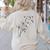 Dandelion Boston Terrier Flower Floral Bostie Tree Women's Sweatshirt Back Print Sand