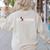 Disney Mickey Mouse Thumbs Up Best Teacher Ever Teacher Women's Sweatshirt Back Print Sand