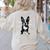 Dog Boston Terrier For Men Women Women's Sweatshirt Back Print Sand