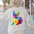 Dog Lover Boston Terrier Dog Colorful Boston Terrier Men Women Kids Women's Sweatshirt Back Print Sand
