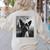 Dog Mom Dad Alien Selfie Boston Terrier UFO For Men Women Women's Sweatshirt Back Print Sand