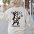 Dog Playing Guitar Singing Boston Terrier For Men Women Girls Kids Women's Sweatshirt Back Print Sand