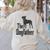 The Dogfather Boston Terrier Dog Funny Dog Gift T-Shirt For Men Women Girls Kids Women's Sweatshirt Back Print Sand