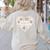 Drama Teacher Heart Pumpkin Ghost Halloween Kids Women's Sweatshirt Back Print Sand