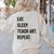 Eat Sleep Teach Art Repeat Teaching Art Teacher Women's Sweatshirt Back Print Sand Eat Sleep Teach Art Repeat Teaching Art Teacher Women's Sweatshirt Back Print Sand