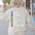 Educar Bilingual Spanish Teacher Women's Sweatshirt Back Print Sand