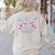 Enchanted To Teach You Bracelet Teacher Back To School Women's Sweatshirt Back Print Sand Enchanted To Teach You Bracelet Teacher Back To School Women's Sweatshirt Back Print Sand