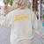 English Teacher Men Women Vintage Graphic English Teacher Women's Sweatshirt Back Print Sand English Teacher Men Women Vintage Graphic English Teacher Women's Sweatshirt Back Print Sand