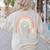 ESL Squad Teacher Crew Team Back To School English Rainbow Women's Sweatshirt Back Print Sand