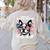 Even My Boston Terrier Loves Trump Trump Supporter Dog Lover Women's Sweatshirt Back Print Sand