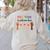 Everyone Is Welcome Here Idaho Teacher Women's Sweatshirt Back Print Sand