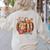 Fall Book Pumpkin Retro Reading Halloween Teacher Women's Sweatshirt Back Print Sand Fall Book Pumpkin Retro Reading Halloween Teacher Women's Sweatshirt Back Print Sand