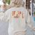 Fall In Love With Learning Autum Thanksgiving Teacher Kids Women's Sweatshirt Back Print Sand
