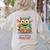 Feed The Reading Monster Halloween Teacher Women's Sweatshirt Back Print Sand