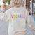 Feliz Viernes Happy Friday Spanish Teacher Friday Spanish Sp Women's Sweatshirt Back Print Sand