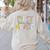 First Grade Dream Team Back To School 1st Grade Teacher Women's Sweatshirt Back Print Sand