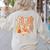 First Grade Fall Floral Coquette Bow Teachers Students Women's Sweatshirt Back Print Sand First Grade Fall Floral Coquette Bow Teachers Students Women's Sweatshirt Back Print Sand