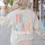 First Grade Squad 1st Grade Teacher Crew Back To School Team Women's Sweatshirt Back Print Sand
