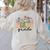 First Grade Teacher Wildflower Back To School Floral Outfits Women's Sweatshirt Back Print Sand First Grade Teacher Wildflower Back To School Floral Outfits Women's Sweatshirt Back Print Sand