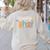 Fri-Yay Teacher Fry Yay Friday Weekend Happy Fri-Yay Women's Sweatshirt Back Print Sand