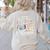Fueled By Mitochondria Coffee Science Teacher Student Women's Sweatshirt Back Print Sand