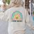 Future Teacher Cute Rainbow Leopard Teacher Outfit For Men Women Girls Kids Women's Sweatshirt Back Print Sand Future Teacher Cute Rainbow Leopard Teacher Outfit For Men Women Girls Kids Women's Sweatshirt Back Print Sand