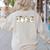 Ghosts Reading Books Library Halloween Teacher Men Women Kid Women's Sweatshirt Back Print Sand
