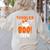 Girl Toddler Boo Crew Daycare Teacher Halloween Party Women's Sweatshirt Back Print Sand