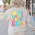 In My Glowing Teacher Era Groovy Colorful Bright Women's Sweatshirt Back Print Sand In My Glowing Teacher Era Groovy Colorful Bright Women's Sweatshirt Back Print Sand