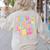 In My Glowing Teacher Era Teaching Back To School Women's Sweatshirt Back Print Sand
