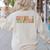 Gnoovy Vintage Inclusion Matters Special Education Teacher Women's Sweatshirt Back Print Sand