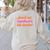 Good Ag Teachers Hit Curbs Teacher Apparel Women's Sweatshirt Back Print Sand